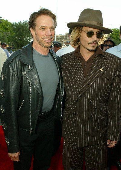 O produtor Jerry Bruckheimer e o ator Johnny Depp