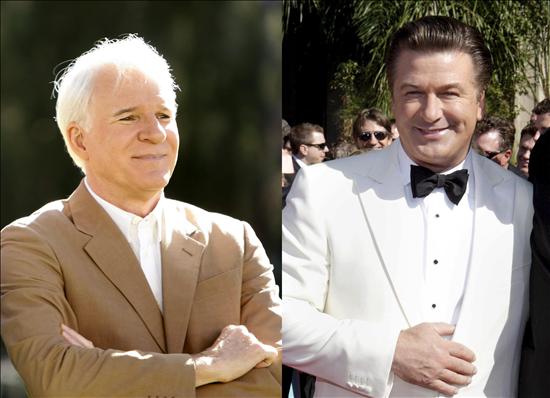 A dupla Seven MArtin e Alec Baldwin, que apresentar&atilde;o o Oscar 2010.