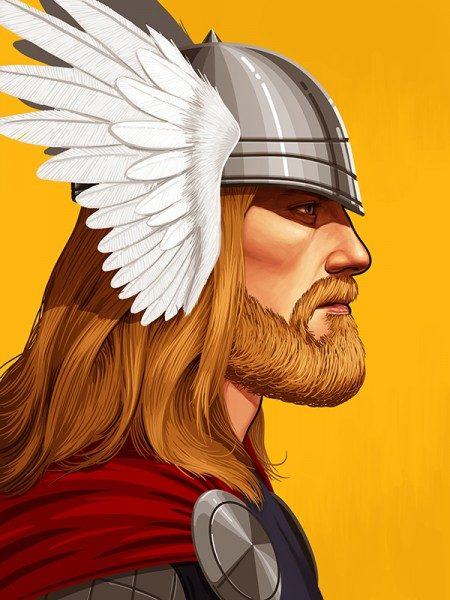 Thor_Beard-Mike-Mitchell-Mondo-Marvel-450x600