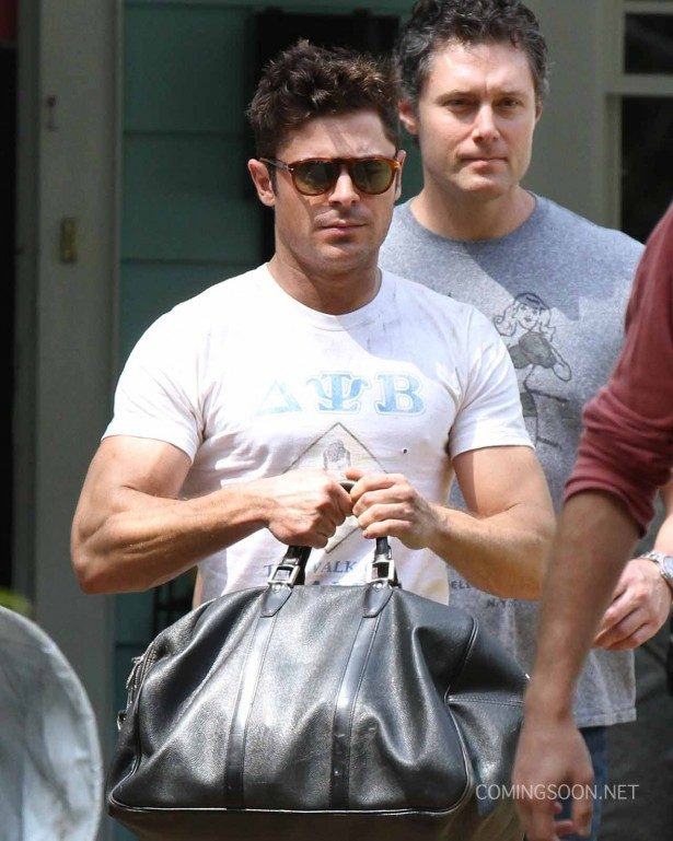 Exclusive... 51845988 Stars are spotted on the set of "Neighbors 2" on September 10, 2015 in Atlanta, Georgia. Along with the other main cast of the original, Efron is back to reprise his role as Teddy Sanders. Stars are spotted on the set of "Neighbors 2" on September 10, 2015 in Atlanta, Georgia. Along with the other main cast of the original, Efron is back to reprise his role as Teddy Sanders. Pictured: Zac Efron FameFlynet, Inc - Beverly Hills, CA, USA - +1 (818) 307-4813