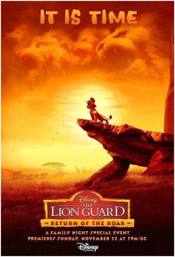 THE LION GUARD - "The Lion Guard: Return of the Roar" - The epic storytelling of Disney's "The Lion King" continues with "The Lion Guard: Return of the Roar," a primetime television movie event premiering SUNDAY, NOVEMBER 22 (7:00 p.m., ET/PT) on Disney Channel. (Disney Channel) KEY ART
