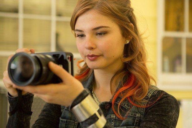 STEFANIE SCOTT as Kimber in ?Jem and the Holograms?. As a small-town girl catapults from underground video sensation to global superstar, she and her three sisters begin a one-in-a-million journey of discovering that some talents are too special to keep hidden.