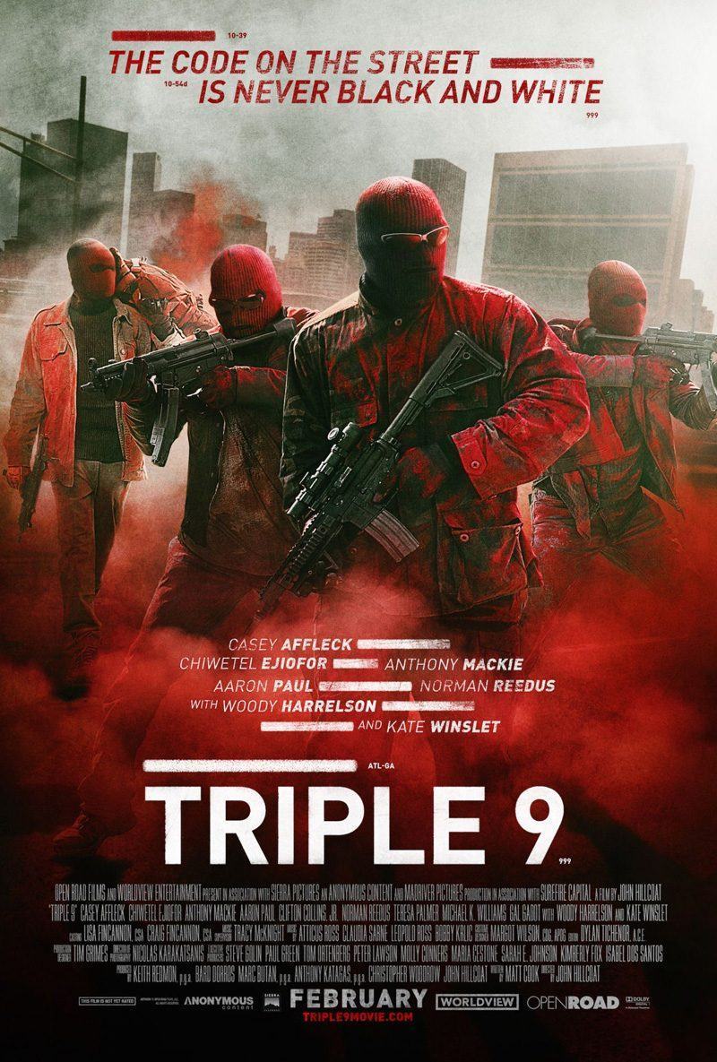 Novo trailer internacional de Triple 9, traz grande elenco e muita tensão