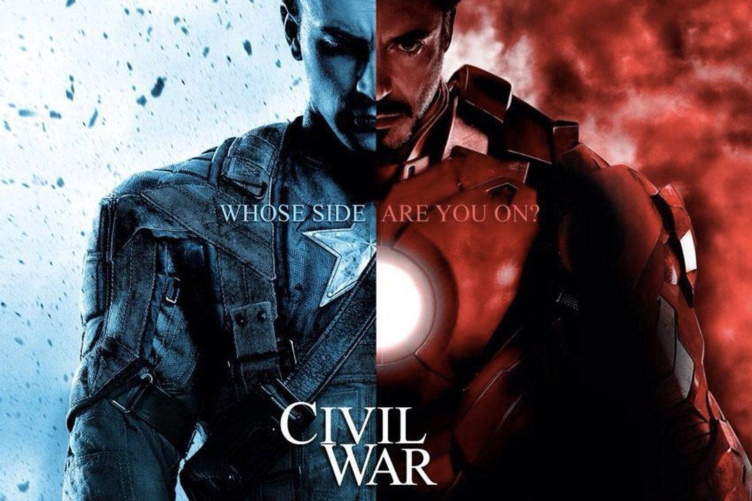Nova arte de Capitão América: Guerra Civil mostra os heróis divididos