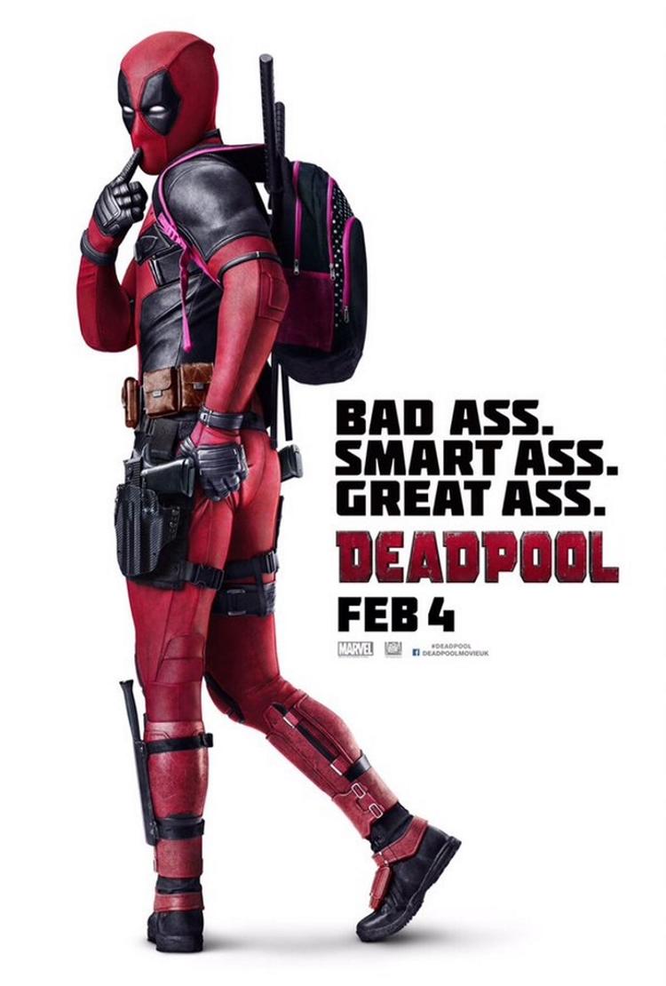 Deadpool faz pose sensual em novo pôster de seu filme solo