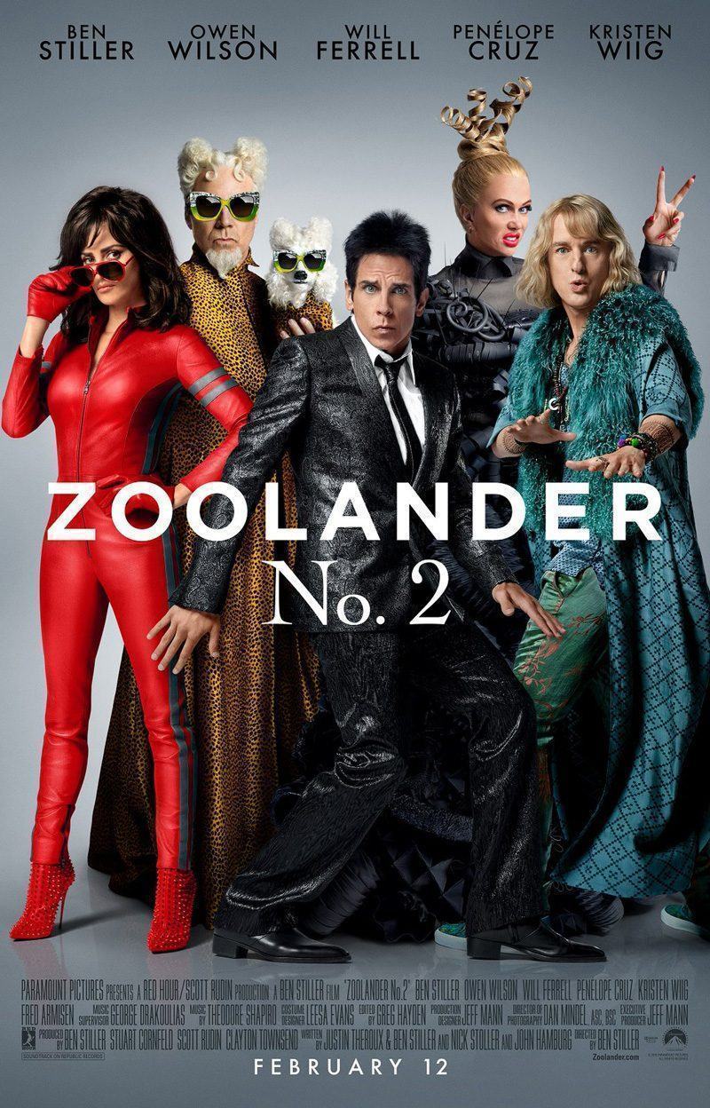 Elenco da comédia Zoolander 2 é destaque em novo pôster