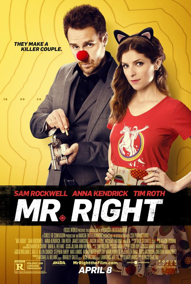 Trailer e cartaz de Mr. Right, com Anna Kendrick e Sam Rockwell, são divulgados