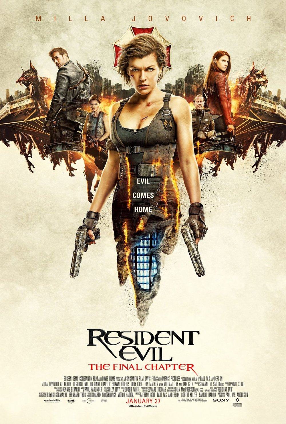 Franquia Resident Evil pode atingir a bilheteria de 1 bilhão de dólares