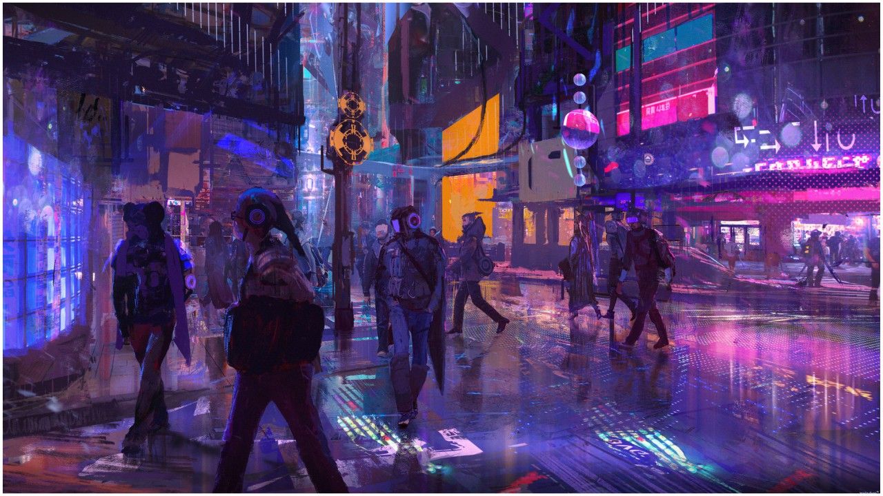 Обои на рабочий стол cyberpunk