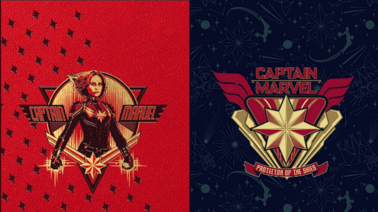 Capitã Marvel | Capa de cadernos do filme mostram Brie Larson trajada como heroína