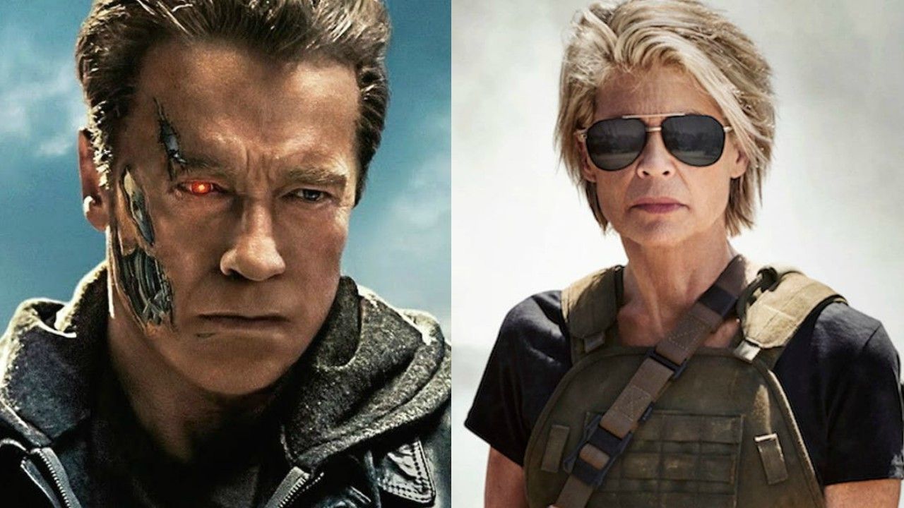 Exterminador do Futuro | Arnold Schwarzenegger e Linda Hamilton recriam imagem clássica da franquia