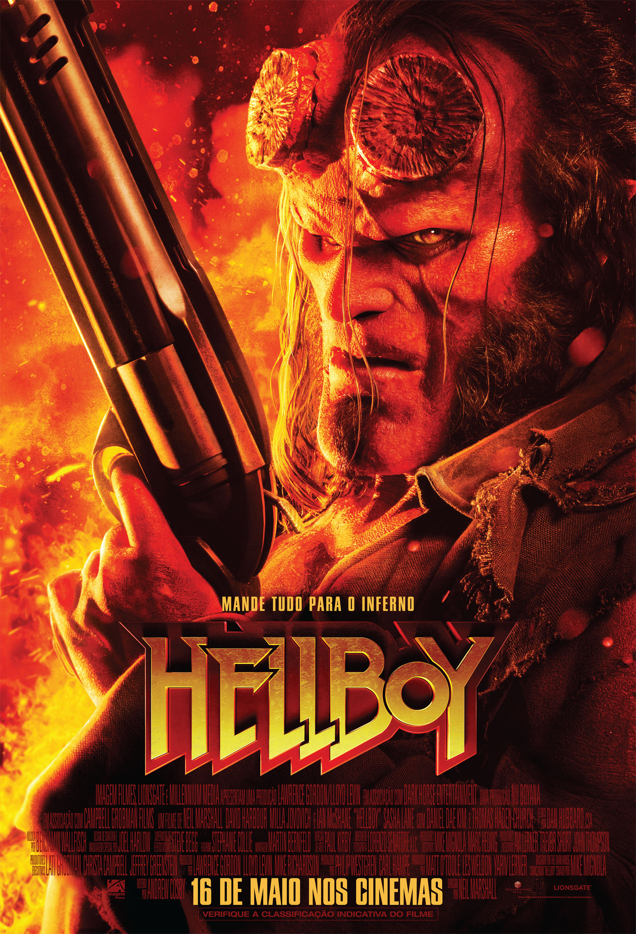 Hellboy Trailer e pôster nacionais revelam data de estreia brasileira